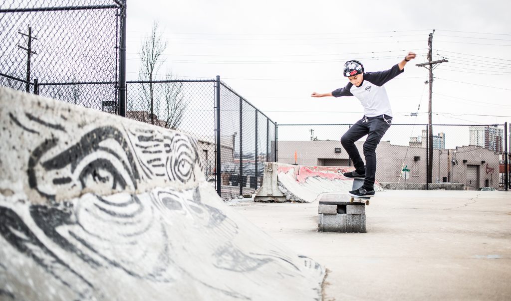 The skate park at Rocketown in Nashville is a safe play area for teens.