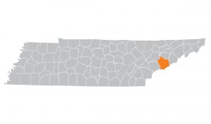 sevier county tennessee on map