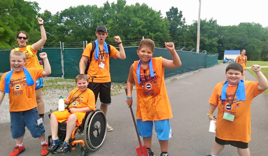 boys at the muscular dystrophy walk