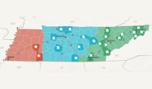 map of retirement communities in tennessee