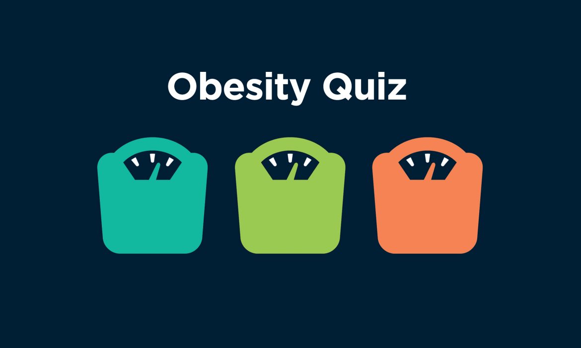 obesity quiz graphic with scales